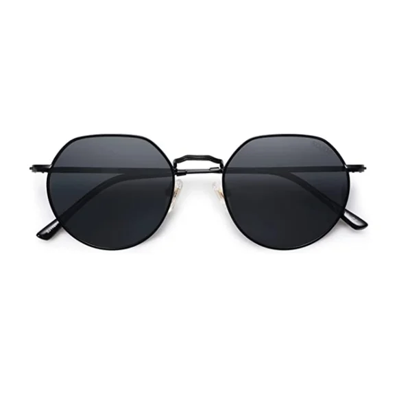 Accessories | New Gray Round Polygon Polarized Sunglasses  display picture 2